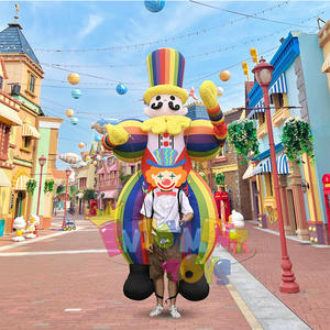 Disfraz <span class=keywords><strong>de</strong></span> marioneta <span class=keywords><strong>de</strong></span> payaso inflable <span class=keywords><strong>de</strong></span> dibujos animados coloridos para caminar - Product Image 5