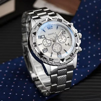 Reloj de Cuarzo para Hombre, Éxito de Ventas Directo de Fábrica, Conjunto de Relojes de Moda con Correa de Aleación Ecológica, Gran Venta Transfronteriza