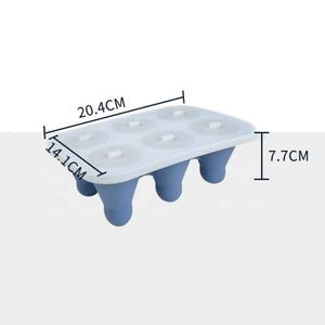 Moule à glaçons en silicone en forme de raquette de badminton pour la maison, avec couvercle, antiadhésif, pour glaces et bâtonnets glacés - Product Image 5