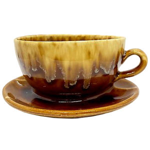 Tazza da Tè Vintage in Cemento Rustico Primitivo Personalizzata, Vaso per Fiori all'Ingrosso, Tazza da Caffè in Ceramica a Forma di Mug con Piattino - Product Image 4
