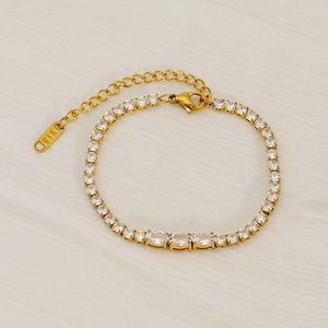 Zogxin Gold Tone <b>Crystal</b> <b>Bracelet</b> Set Adjustable For Women Party Jewelry Fashion Bangle - Product Image 3