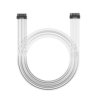 Câble d'alimentation PSU mâle Mini 12+4 broches, adaptateur 600W ATX 3.0, câble GPU 16 broches PCIe 5.0 12VHPWR, gaine modulaire en PVC