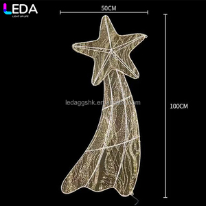 ไฟ LED ตกแต่งเพดานสำหรับงานปาร์ตี้ทั้งในร่มและกลางแจ้ง แสงวอร์มไวท์ ฉากหลังเพดาน ไฟรูปดาวโลหะสำหรับงานแต่งงาน - Product Image 4