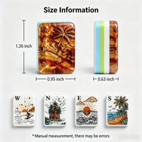 Ensemble de Mahjong en Acrylique Doré de Luxe Taille Complète pour 4 Joueurs - Tuiles de Mahjong en Cristal Premium Jeu Classique de Haute Qualité Cadeau