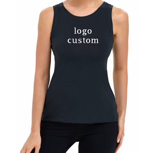 Wholesale <strong>Women</strong> <strong>Loose</strong> Fit <strong>Vest</strong> Custom Logo <strong>Women</strong> Backless Sleeveless Gym Sport Yoga Tank <strong>Top</strong> - Product Image 5