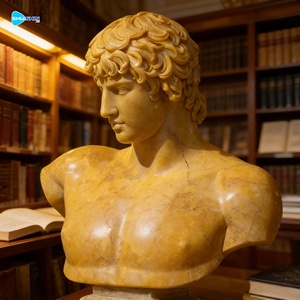 Busto <span class=keywords><strong>de</strong></span> Mármol Tallado a Tamaño Real en Oferta, Busto Musical Blanco, Estilo Artístico Griego Romano, Estatua <span class=keywords><strong>de</strong></span> Busto <span class=keywords><strong>de</strong></span> Piedra para Decoración del Hogar - Product Image 3