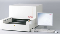 Machine AOI 2D intelligente SAKI BF-comet18 10 2018 pour ligne d'assemblage SMT de circuits imprimés, utilisée avec des composants essentiels : PLC, pompe, moteur