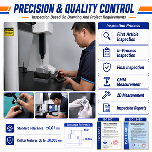 Servizi di Lavorazione CNC Personalizzati per Prototipi, Produttore di Parti Metalliche di Precisione in Alluminio, Acciaio Inossidabile e Ottone - Product Image 5