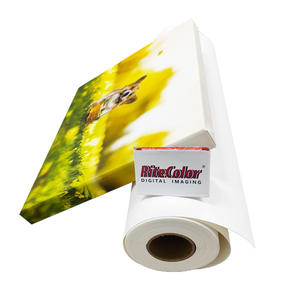 Rollo de <span class=keywords><strong>lienzos</strong></span> de archivo de polialgodón con impresión de inyección de tinta al por mayor para pintura acrílica de gran formato - Product Image 1