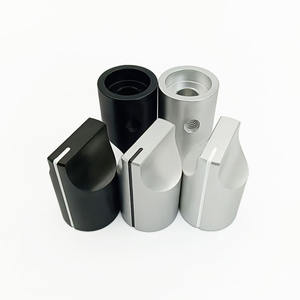 Múltiples modelos negro plata aluminio Push Fit potenciómetro Swith codificador perilla de Control de volumen para dientes Spline y ejes D - Product Image 3