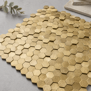 Papel Tapiz Adhesivo Hexagonal Circular, Mosaico Autoadhesivo para Salpicadero para Hotel/Sala de Estar/Cocina - Product Image 6