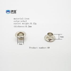 Botones para Cortinas de Equipaje EWANG, Ojales Metálicos Plateados de Hierro - Product Image 3