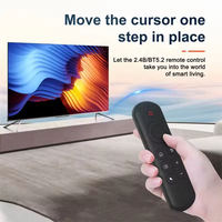 Prix usine Black air Mouse M5 BT 5.2 & 2.4G Double Mode Sans Fil air Souris Télécommande avec Mini Clavier Rétro-Éclairage À Distance