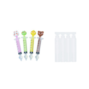 Bán buôn CE chứng nhận bé 4 + tháng sạch hơn 10ml động vật mũi ống tiêm với Silicone lời khuyên và nước muối - Product Image 3