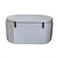 Baignoire gonflable portable en PVC pour usage intérieur et extérieur, thérapie par eau froide, récupération des athlètes, bain de glace, certifiée CE, garantie 2 ans