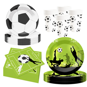 Juego de Platos de Papel para Fiesta de Fútbol DAMAI, Vajilla Desechable para Fiestas Deportivas, Decoraciones de Cumpleaños, 100 Piezas, Diseño de Dibujos Animados - Product Image 4