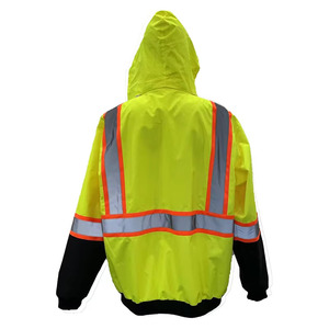 CE ANSI Certified <strong>3</strong> in <strong>1</strong> High Visibility Reflective <strong>Jacket</strong> Detachable <strong>Safety</strong> Bomber <strong>Jacket</strong> and Vest for Industrial Work - Product Image 6
