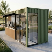 Kiosque à café mobile, conteneur modulaire, kiosque à boissons portable pour café de rue, magasin de thé au lait