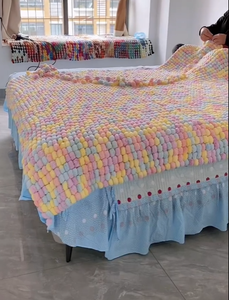 Kit de tricot au doigt DIY 2026 pour débutants, vert personnalisé OEM/ODM avec fil à pompons, artisanat pour la pleine conscience et le soulagement du stress - Product Image 3