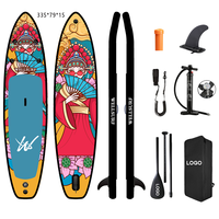 Planche à pagaie gonflable Weihai Factory Sup Board 11'/335cm avec impression intégrale et accessoires de haute qualité