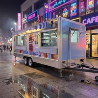 Camion de restauration mobile de 18 pieds avec générateur silencieux, entièrement équipé et personnalisable
