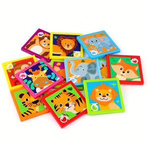 Hot Sale <b>Plastic</b> Customized <b>Sliding</b> Puzzle Teens Adults Educational Learning Tool Toy Christmas Party Favor Puzzle Games - Product Image 1