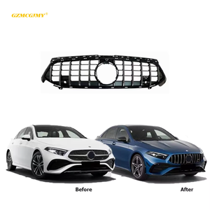 Grille centrale de voiture en PP de haute qualité pour Mercedes-Benz <span class=keywords><strong>Classe</strong></span> <span class=keywords><strong>A</strong></span> <span class=keywords><strong>W177</strong></span> Grille GT 2023y+ <span class=keywords><strong>AMG</strong></span> 35 Pare-chocs avant de voiture Grille de capot - Product Image 6