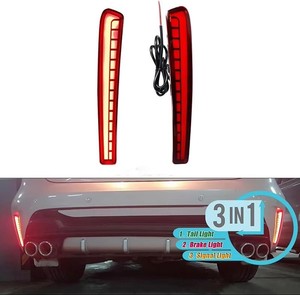 ไฟสะท้อนหลังไฟท้ายกันชนพร้อมไฟเลี้ยว LED สำหรับ Toyota <span class=keywords><strong>altis</strong></span> <span class=keywords><strong>Corolla</strong></span> L XLE 2019 2020 <span class=keywords><strong>2021</strong></span> - Product Image 6
