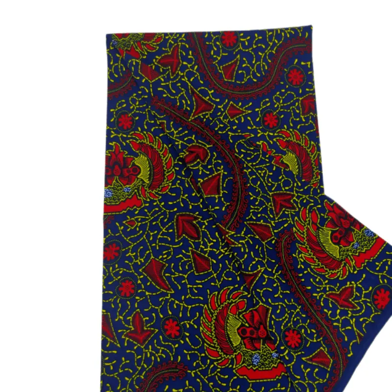 100% Katoen Wax Print Stof Echte Wax Kente Kleding Voor Vrouwen Mannen