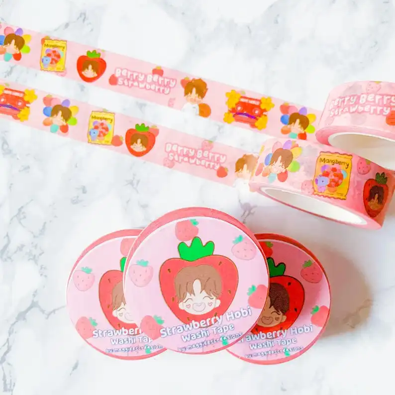custom flower stationary washi masking tape printing suppliers
