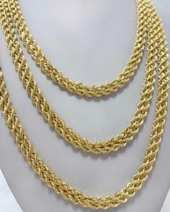 PCX Jewelry Nuevo Estilo Collar <span class=keywords><strong>de</strong></span> <span class=keywords><strong>Oro</strong></span> <span class=keywords><strong>de</strong></span> 18K para <span class=keywords><strong>Hombre</strong></span> Cadena Italiana Torcida Hueca <span class=keywords><strong>de</strong></span> 2mm 3mm 4mm Cadena Cubana <span class=keywords><strong>de</strong></span> <span class=keywords><strong>Oro</strong></span> Puro Sólido <span class=keywords><strong>de</strong></span> 18K - Product Image 1