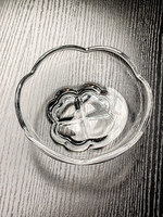 Kristallen glazen ronde dessertkom & fruitplateau Luxe transparant elegant woondecoratie Hoogwaardig exquisiete compacte decoratie