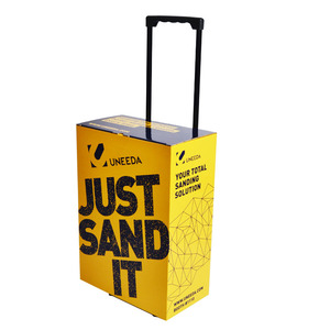 Prezzo di fabbrica Custom stampa di carta Trolley caso con tirante maniglia e ruote per la pubblicità di mostre - Product Image 5