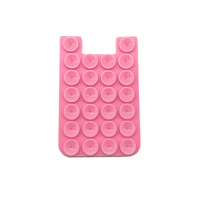Portefeuille de téléphone 2-en-1 en silicone à ventouse, mains libres, pour selfies, avec poche pour cartes de crédit et d'identité, logo personnalisé, cadeau promotionnel
