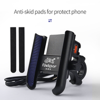 Support de téléphone portable pour moto, porte-téléphone en alliage d'aluminium avec chargeur,