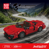 Ensemble de blocs de construction MOULD KING 27155 mini Super Sports Car, voiture de course haute vitesse avec boîte de présentation, briques MOC, jouets, cadeau de Noël