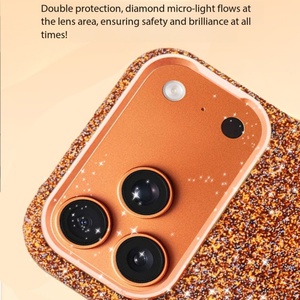 Funda Magnética para Teléfono con Diamantes Brillantes para iPhone 17 16 15 14 13 12 Pro Max 17 Air, Marco Plateado, Protectora - Product Image 5
