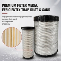 Für Luft-Öl-Abscheider AA90138 Hochleistungs-Zweistufiges Filtrationseinheit-Set für Baumaschinen