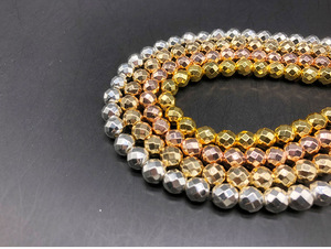 공장 직접 판매 적철광면 처리 된 구슬 느슨한 구슬 도매 diy 보석 액세서리 - Product Image 3