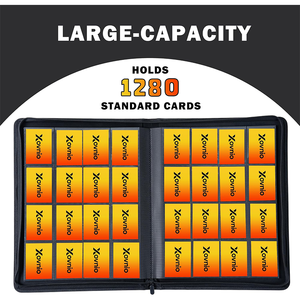 Classeur de cartes sportives 16 pochettes, étui en cuir pour 1024 cartes de football, produit emballé avec couverture en PU, albums et classeurs de cartes - Product Image 2
