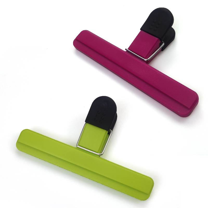 Clips de sellado (tamaño grande, rojo rosado; tamaño grande, verde)