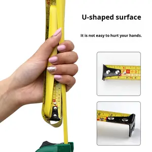 Penggaris Feng Shui kuno definisi tinggi, pita baja presisi tinggi dua sisi metrik 5m dengan dudukan - Product Image 6