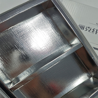 Boîte cadeau coulissante en argent personnalisée en gros pour parfums, cosmétiques, rouges à lèvres, lotions, fards à paupières, avec impression en relief