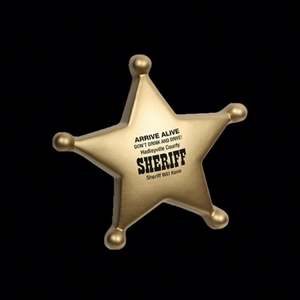 Balle anti-stress en forme de badge pentagonal, élastique, douce, promotionnelle, personnalisée, en PU - Product Image 1