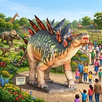 Dinosaure animatronique, produits de parc urbain, modèle de dinosaure animé avec mouvements et sons, exposition de dinosaures, fabricant de dinosaures
