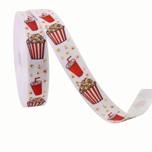 Ruban gros-grain de haute qualité, motif popcorn et cinéma, 1,6 cm x 10 yards, idéal pour les soirées cinéma, l'emballage cadeau et la décoration de fêtes - Product Image 5