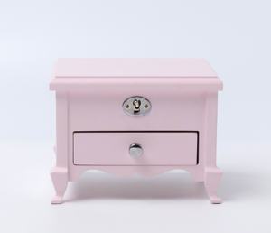 Boîte à musique en bois rose pour enfants, design personnalisé, nouvelle création, ballerine sur pied - Product Image 4