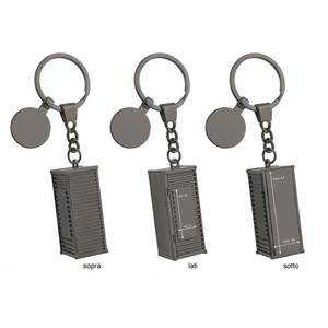 Llavero Metálico con Diseño de Mini Caja de Envío - Product Image 3