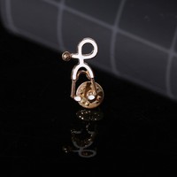 Stéthoscope émail épinglette vêtements sacs décoration broche stéthoscope broche broches pour filles étudiants en médecine médecin infirmière
