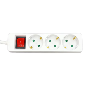 Presa di Estensione a 3 Uscite in Rame Puro Stile Europeo, Direttamente dalla Fabbrica per Germania e Russia, per Commercio Estero - Product Image 1